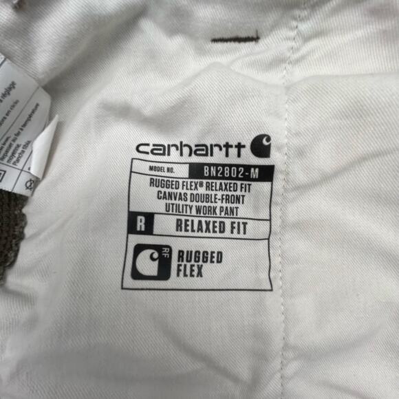 Carhartt Jeans Men 42x34 Rugged Flex Relaxed Fit Double Knee Canvas Utility Pant - Picture 8 of 11